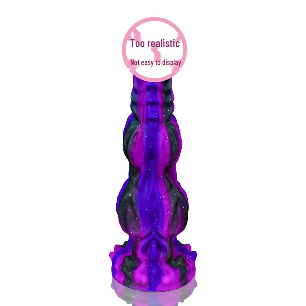 Alien Double Knot Silicone Anal Plug Dog Pendant SM Toy