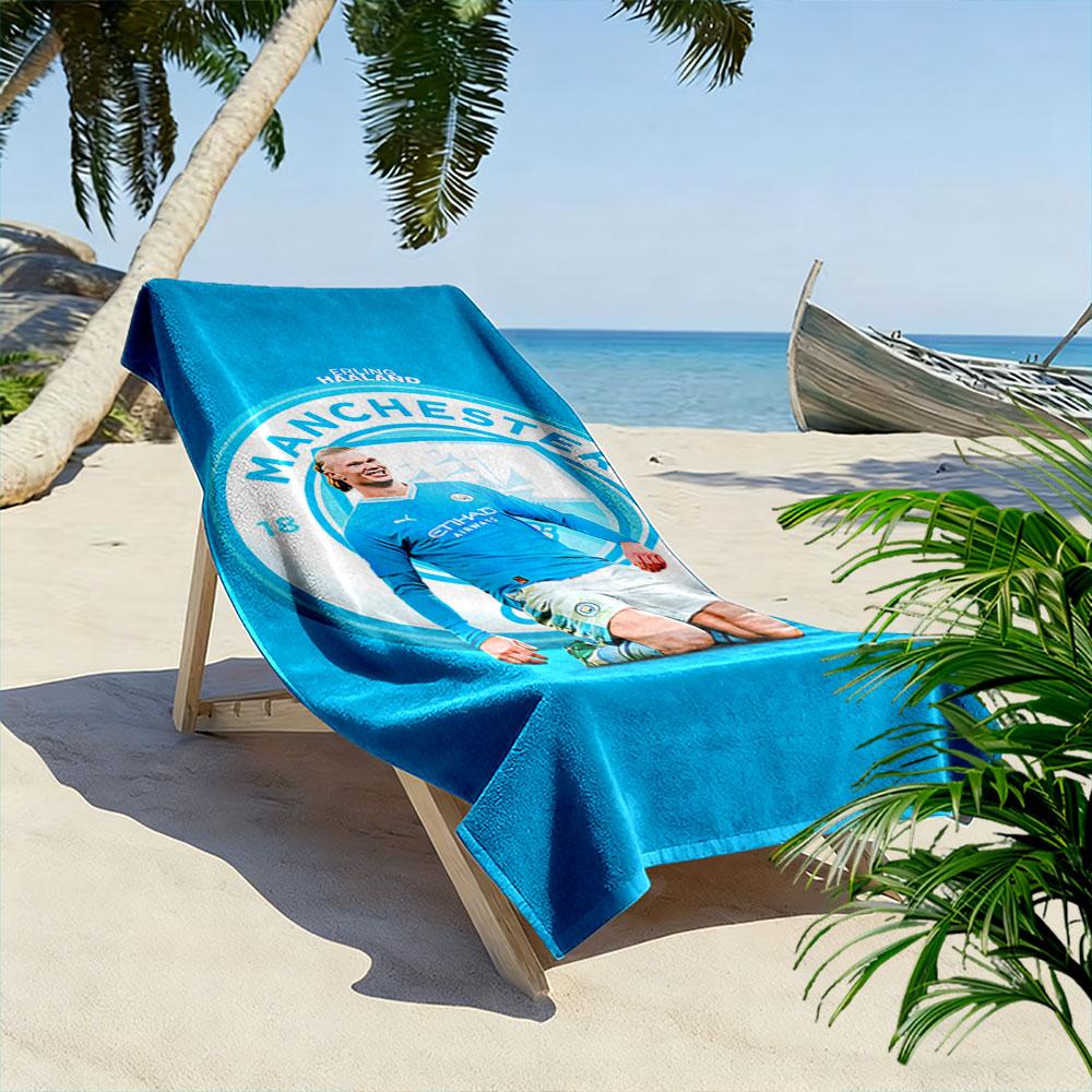 Manchester Player Sports Towel Beach Towel Quick-drying for Travel Outdoor Sports Jogging Beach and Swimming
