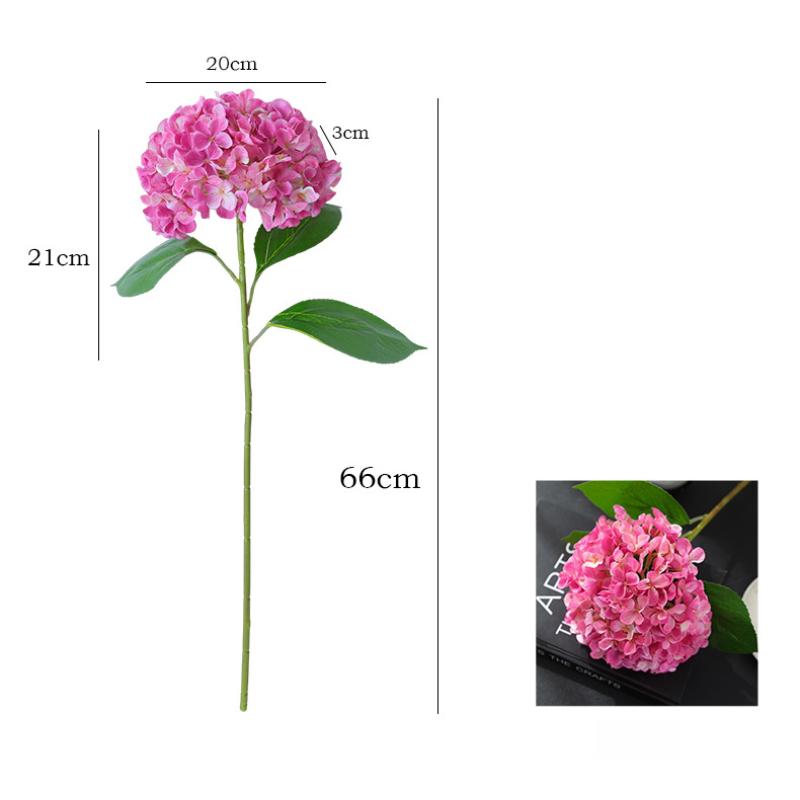 Lifelike Artificial Hydrangea Flowers 66cm Large Flowers Artificial Fake Hydrangeas for Home Decor Floral Arrangements Wedding Bouquets Centerpieces