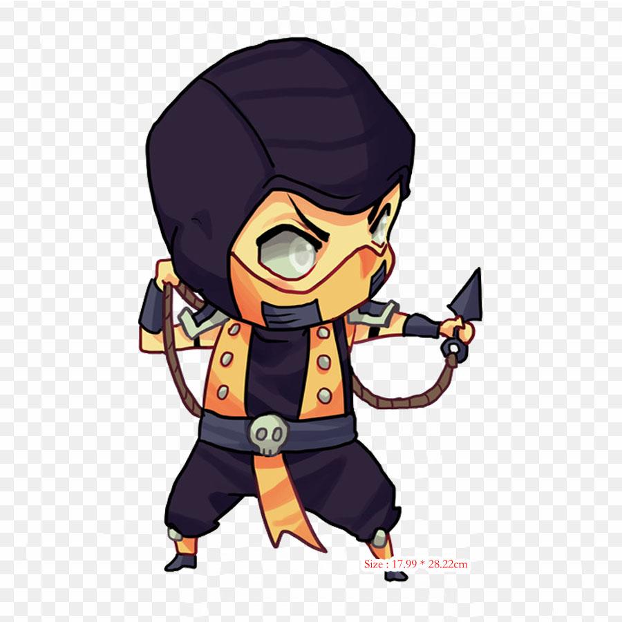 Buy Mortal Kombat Chibi Mortal Kombat X Scorpion Iron On Transfers For Clothing Patches Patch Stripes Appliques Stickers On Clothes Custom Patch Tops At Affordable Prices Free Shipping Real Reviews With Photos