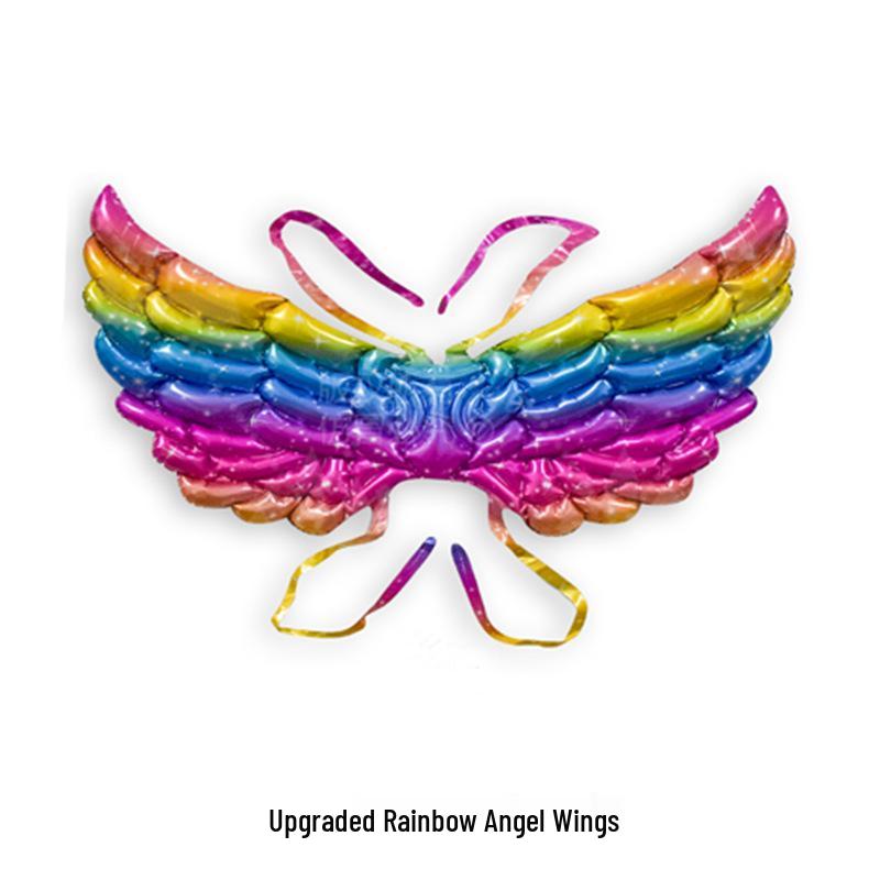 Children's Day First Birthday Bee Rocket Balloon Angel Ornament & Butterfly Wings Outdoor Photography Decoration