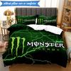 3PCS Energy Drink Printed Bedding Set For Bedroom dormitory,  Includes 1 Duvet Cover & 2 Pillowcases for All Seasons Home Decor Fan gifts
