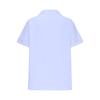 Women's Fashionable Casual Solid Color Pocket Batfly Sleeve Cotton Linen Button Up Shirt Top