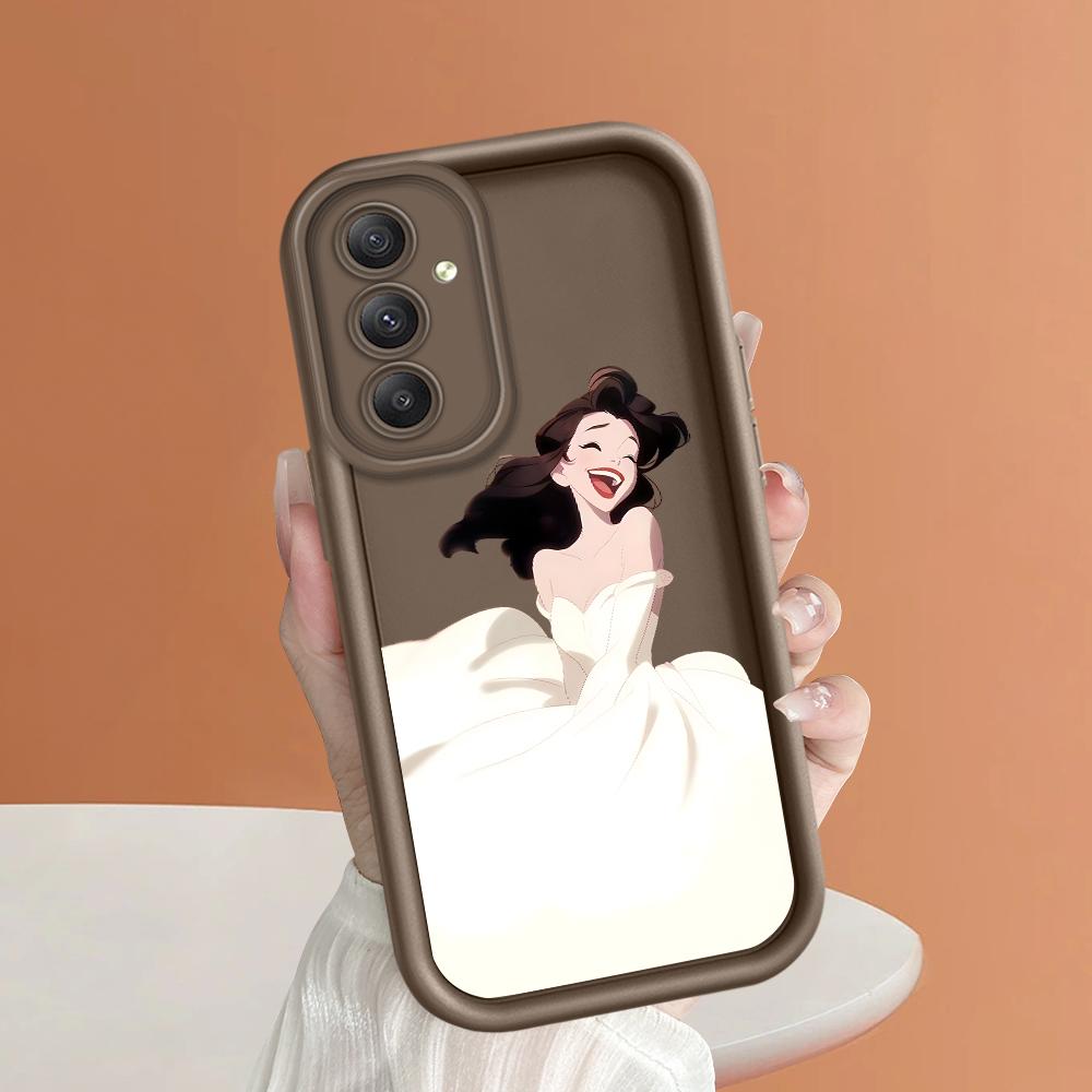 Soft Silicone Square Ladder Printing Pattern Phone Casing Full Cover Camera Shockproof Protection Rubber Case for Samsung