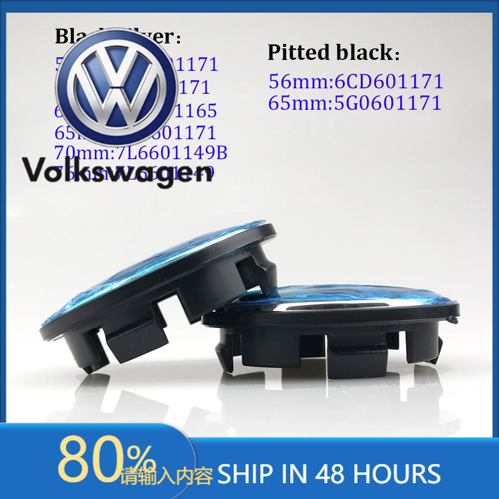 Per VOLKSWAGEN VW 4pz Tappi coprimozzo Volkswagen 56mm 65mm 70mm 76mm Coprimozzo per VW Golf 4 5 6 7 Mk4 MK5 Passat B8 B7 B5 acces