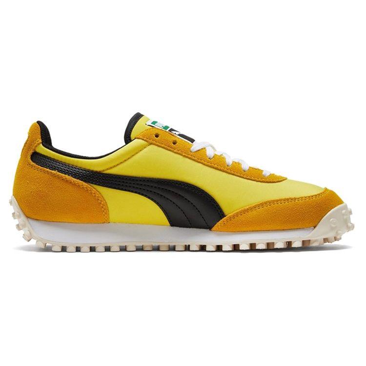 Puma Fast Rider Synthetic Leather Sports Casual Low-Top Lifestyle Shoes Unisex Shoes Yellow 371601-17