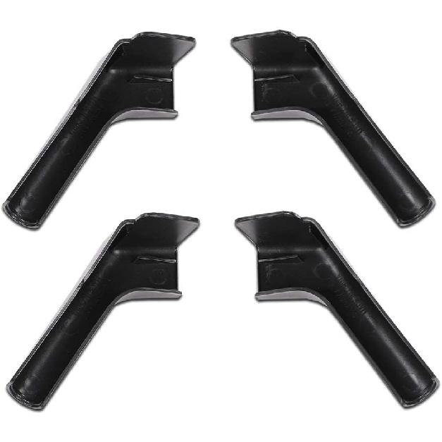 GRAND ORANGE RV Rain Gutter Spouts Long Version Left and Right 3 1/2" Long 4pcs White Gutter Spout