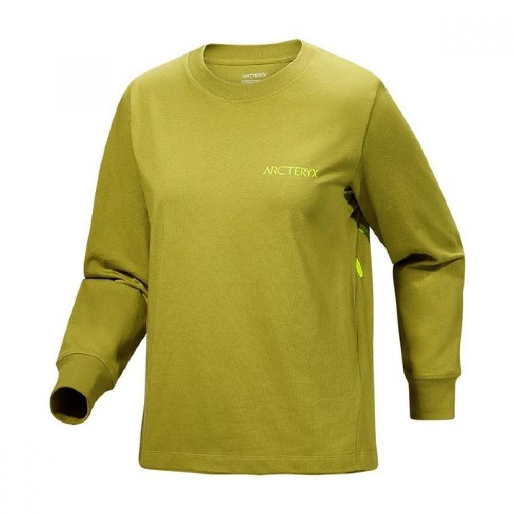Arcteryx Women Crag Cotton Bird Crew Neck Shirt Ls Le1220467940 OME / SM