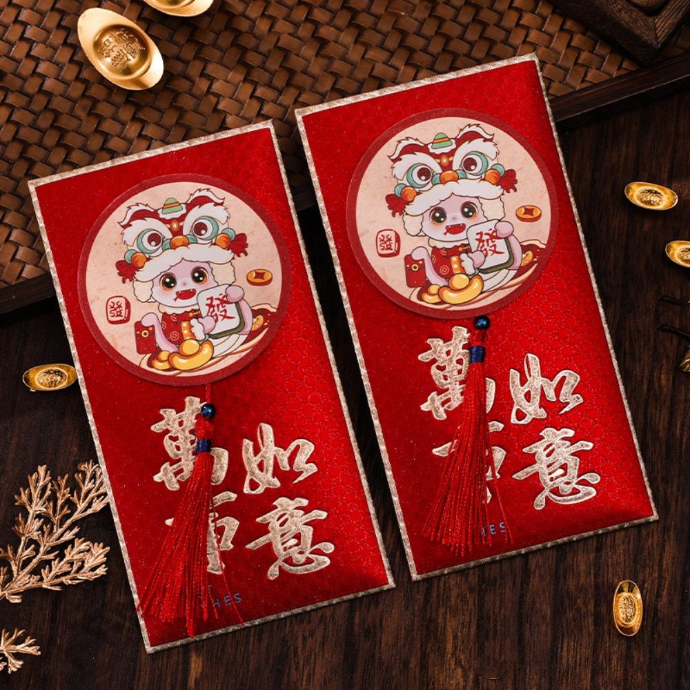 2 Pcs the Chinese Zodiac Snake Year Money Envelope Blessing Lucky Money Pockets Celebration Party