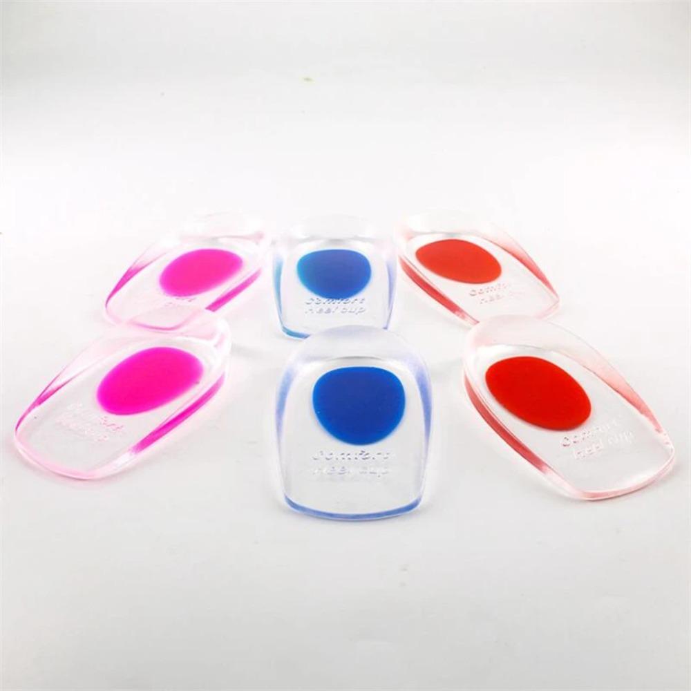 Relieve Foot Pain Heel Inserts Support Heel Cushion Silicone Insole Gel