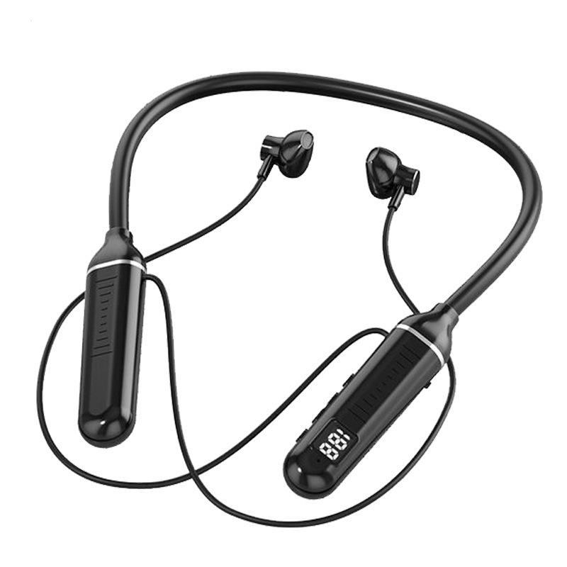 Bluetooth Neckband Headset 5.3: Sporty, Dual Battery, Long Standby