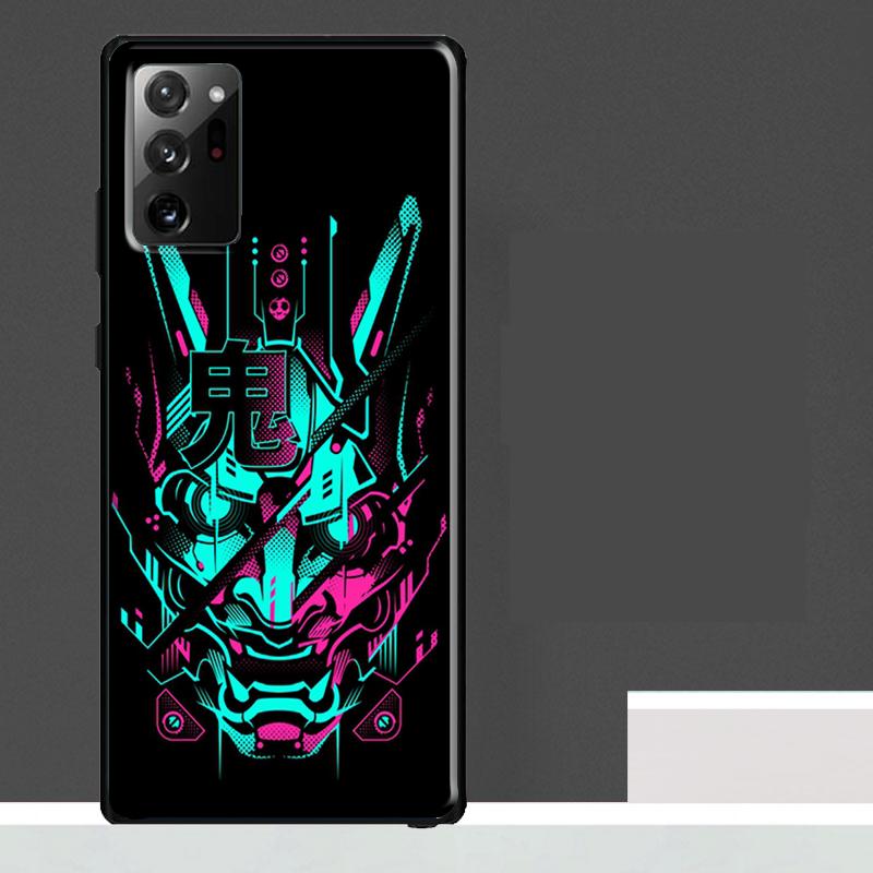 Japanese Samurai Oni Hannya Mask Case For Samsung Galaxy S25 Ultra S23 S22 S21 S24 Ultra S9 S10 S20 Plus S25 FE Phone Cover