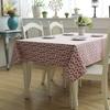 Modern Simple Cotton Double Warp And Double Weft Thickened Canvas, Leaf Flower Coffee Table Tablecloth Dining Table Cloth