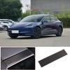 Carbon Fiber Center Armrest Box Rear Panel Sticker Trim For Tesla Model 3 23-24