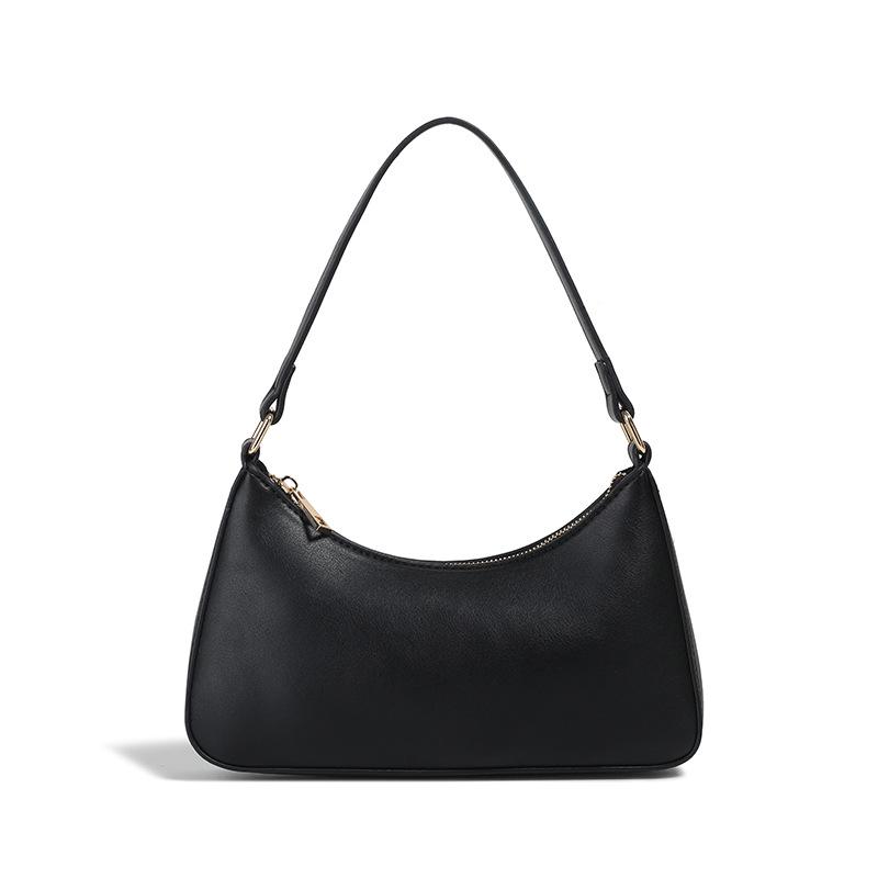 Nische 2025 Retro Damen Vielseitige Einfarbige Achseltasche mit Kette