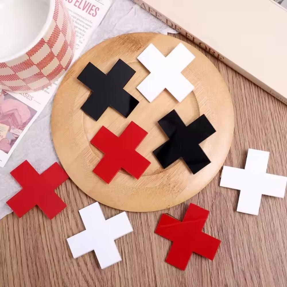 Harajuku Punk Gothic Trendy Diablo Red Cross Hair Clip Medical Creative Cool Spicy Girls Y2k Accessorie Cosplay Hair Pins