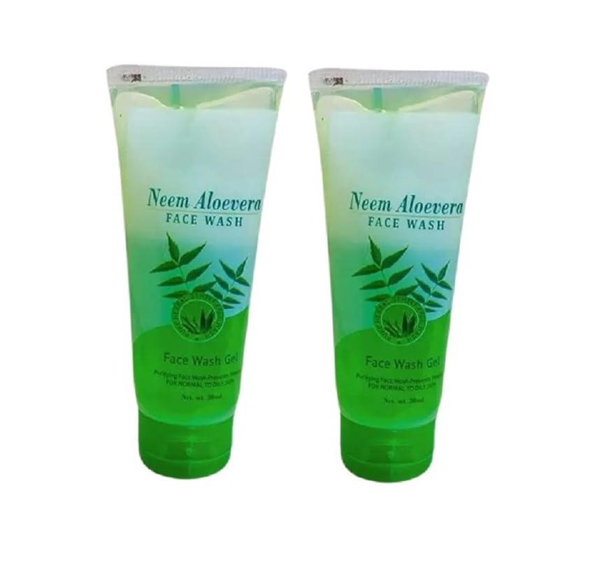 Glamezone Neem Aloe vera and Mix Fruit Pack of 2 Face Wash (50 ml)