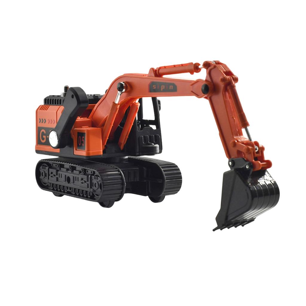 Simulation Alloy Excavator Children's Excavator Engineering Vehicle Toy Boy Baby Bulldozer Toy Car