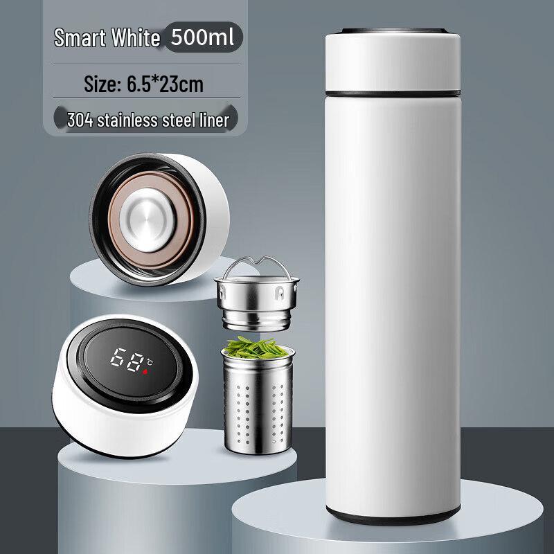 Qiwei 500ml Smart 316 Stainless Steel Tea Infuser Bottle