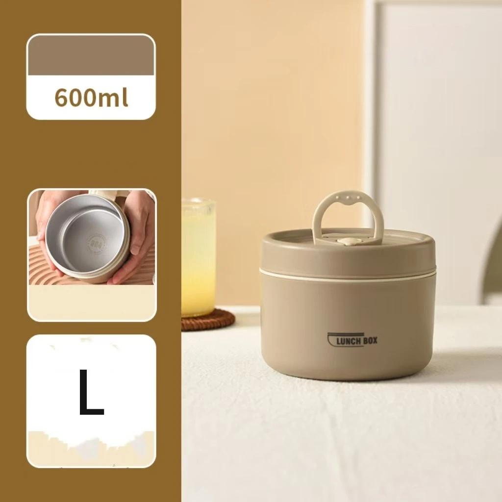 304 Stainless Steel Insulated Lunch Box Stackable 3 Separate Microwave Bento Box Sealed Leak Proof Soup Bowl Office Lunch-box