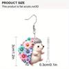 Niedliche Igel Acryl Ohrringe für Frauen Y2K Mode Hängeohrringe Tier Ohrringe Trendige Damenohrringe Geburtstags- und Feiertags Ohrring Schmuck Geschenk