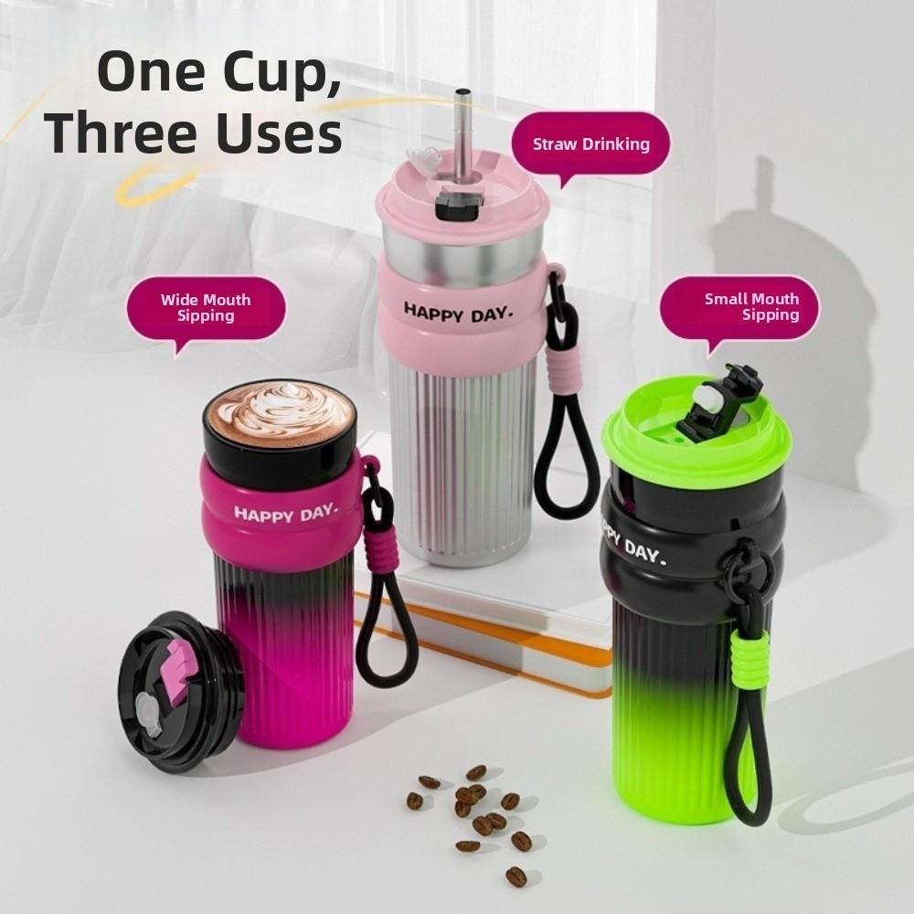 

Leak-Proof Car Ice Preservation Flask Large Capacity Vacuum Flask Insulated Water Bottle Travel рожевий червоний колір