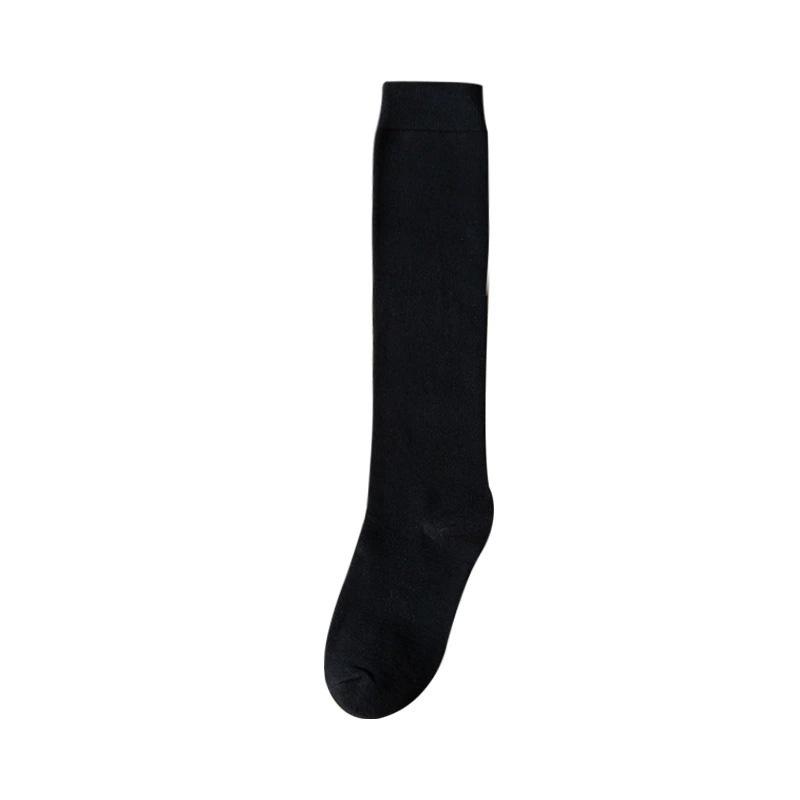 1 Pair Loose Socks Solid Color Women Retro Tube Socks Japanese Style Long Socks Autumn Winter
