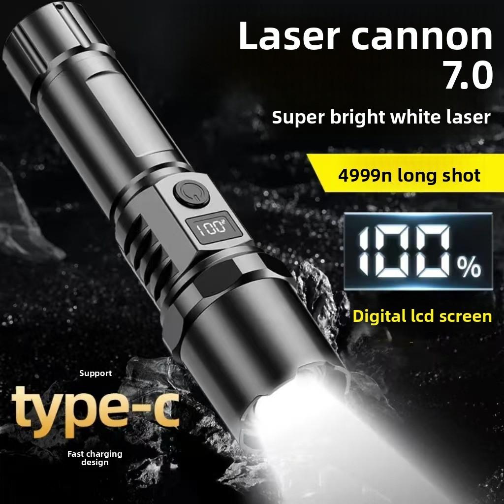 Mini Rechargeable Led Flashlight With Optical Zoom For Camping And Search Activities