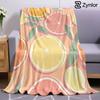 Summer Citrus Slices Ultra Soft Sherpa Fleece Blanket Fluffy Warm Halloween Cozy Throw for Sofa Couch Bedroom Gift All Season
