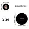 Ethnic Mandala Circular Carpet Non Slip Floor Mat for Living Room Bedroom Decor Washable Sofa Chairs Area Rugs Home Decorations