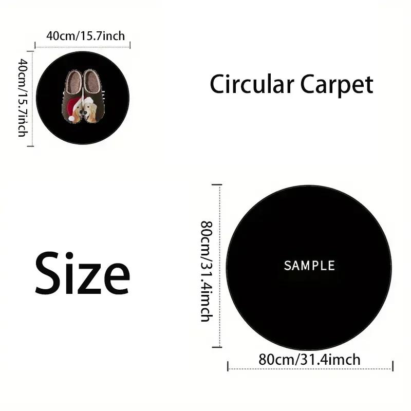 Ethnic Mandala Circular Carpet Non Slip Floor Mat for Living Room Bedroom Decor Washable Sofa Chairs Area Rugs Home Decorations