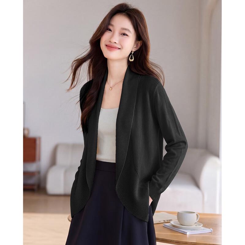 Sanpowa Women s Lightweight Knit Cardigan Shrug One Size