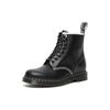 Dr. Martens Leather Color-Blocked Glossy Short Boots Women Boots Black 27303001