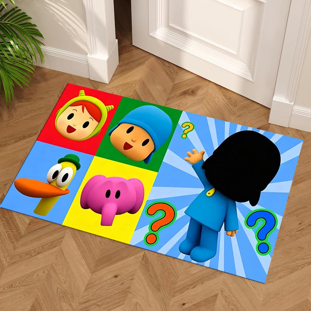 Pocoyo Carpet Suitable for Kitchen Hallway Balcony Dormitory Anti-slip Rug Decorate Offices Gift for Festivals