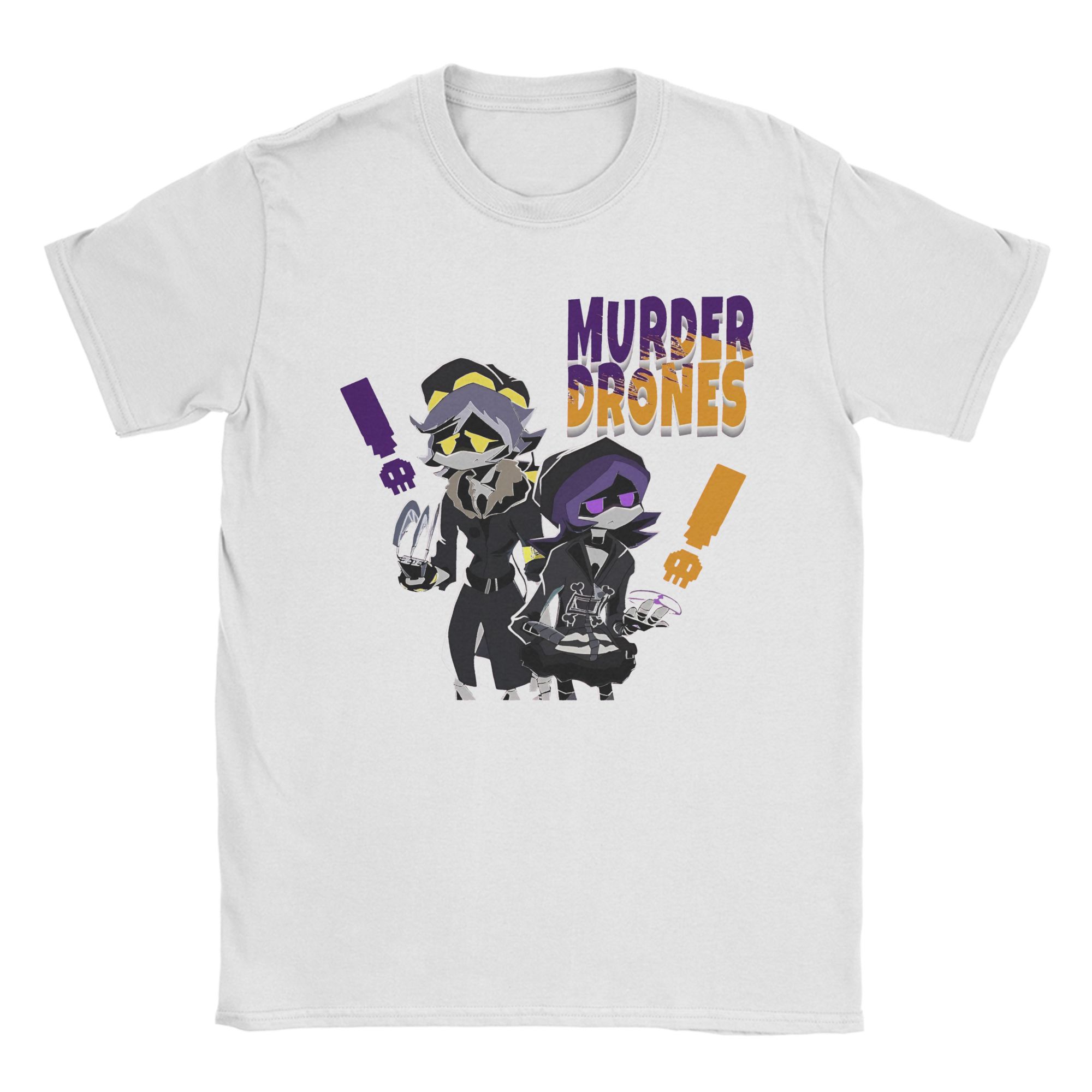 

Murder Drones T Shirts Men 100% Cotton Hipster T-Shirts O Neck Tees Short Sleeve Clothes Summer S