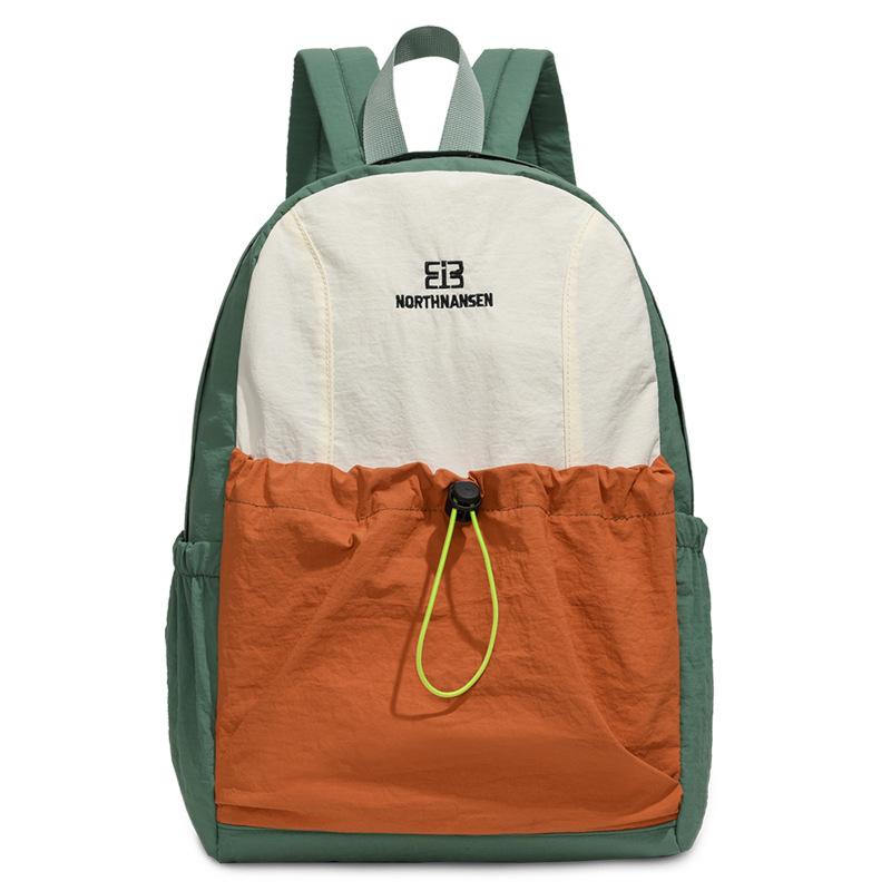 Schoolbag New Versatile Waterproof Lightweight Backpack Women's Sports Outdoor Leisure Large Capacity Middle and High School Student School Bag