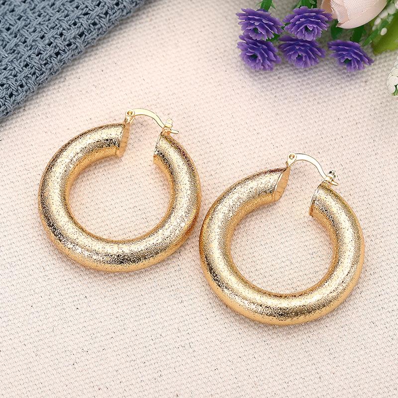 1 Pair, Fashionable, Fashionable, Niche Grainy Earrings