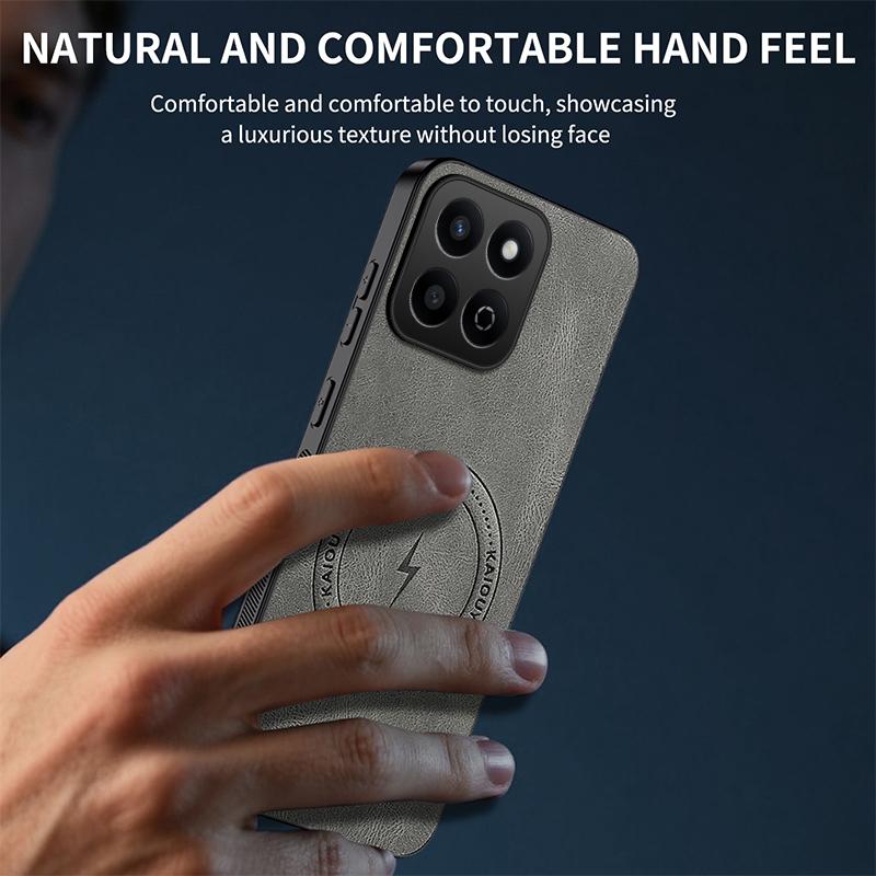 Luxury Matte Cortex Leather Phone Case For Honor X7C X8C X9C Shockproof Silicone Magnetic Protection Cover For Honor X9C Smart