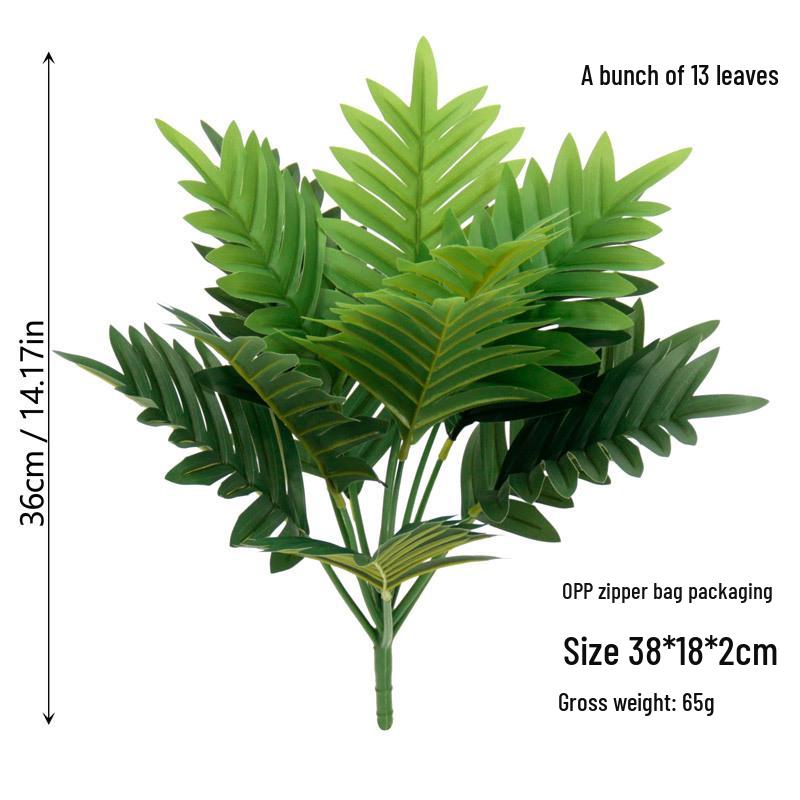 Areca Palm Green Plant Simulation with Potted Palm Leaves for Indoor/Outdoor Decoration – Fake Tree Bonsai Ornament
