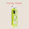 For iPhone 17 Pro Max Case Neon Green MagSafe Clear Shockproof 3-in-1 Compatible with iPhone 16 15 14 13 12 11