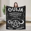 Ouija Board Fleece Throw Blanket Mystical Sun and Moon Blankets for Home Outdoor Ultra-Soft Quilt