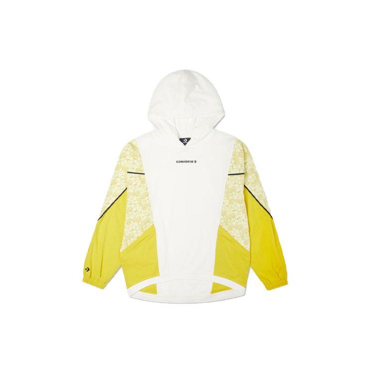 

Пуловер с капюшоном Converse Color-Block, женские топы, белый 10022418-A02