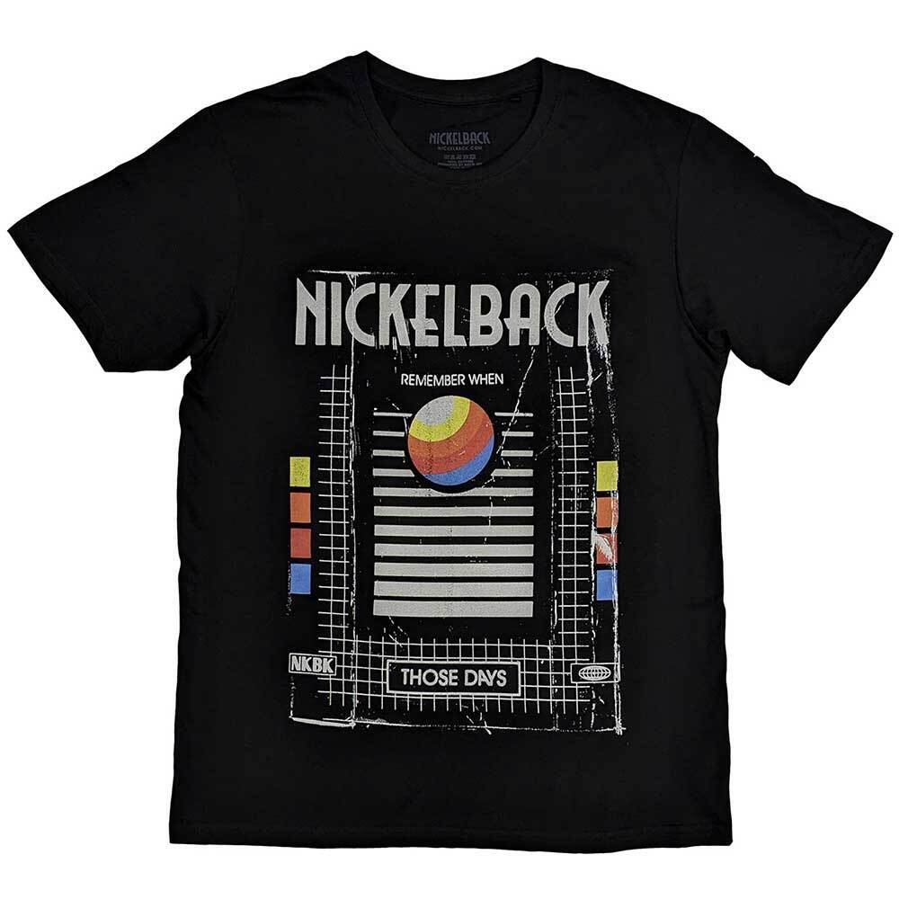 Футболка Nickelback Keep Those Days VHS Группа Официальная Черная Новая S
