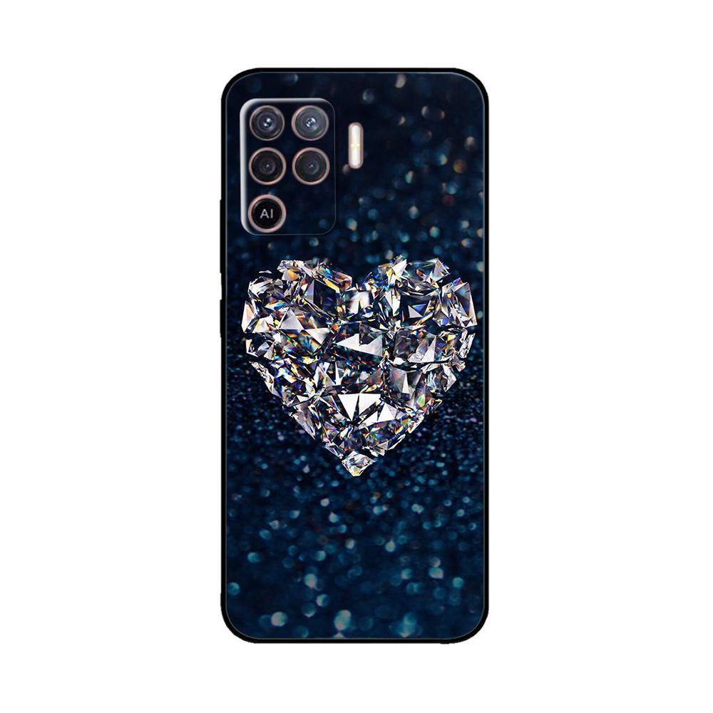 Cover per OPPO Reno 5 Lite Custodia Morbida in Silicone Fiori Bumper per OPPO Reno 5 F oppoA94 4G Custodie Reno 5 Lite Custodie per Telefono