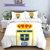 Real Oviedo Patronen Beddengoed Huisdecoratie Verjaardagscadeau (1 dekbedovertrek + 2 kussenslopen, zonder binnenkussen)