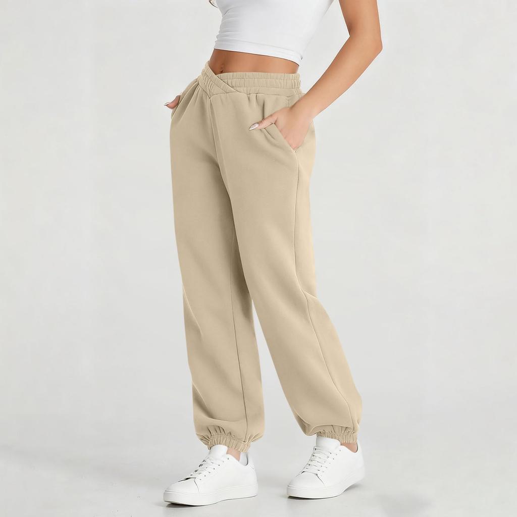Sweatpants Women Pants With Pockets Fleece Lined Joggers Loose Jogger Pants