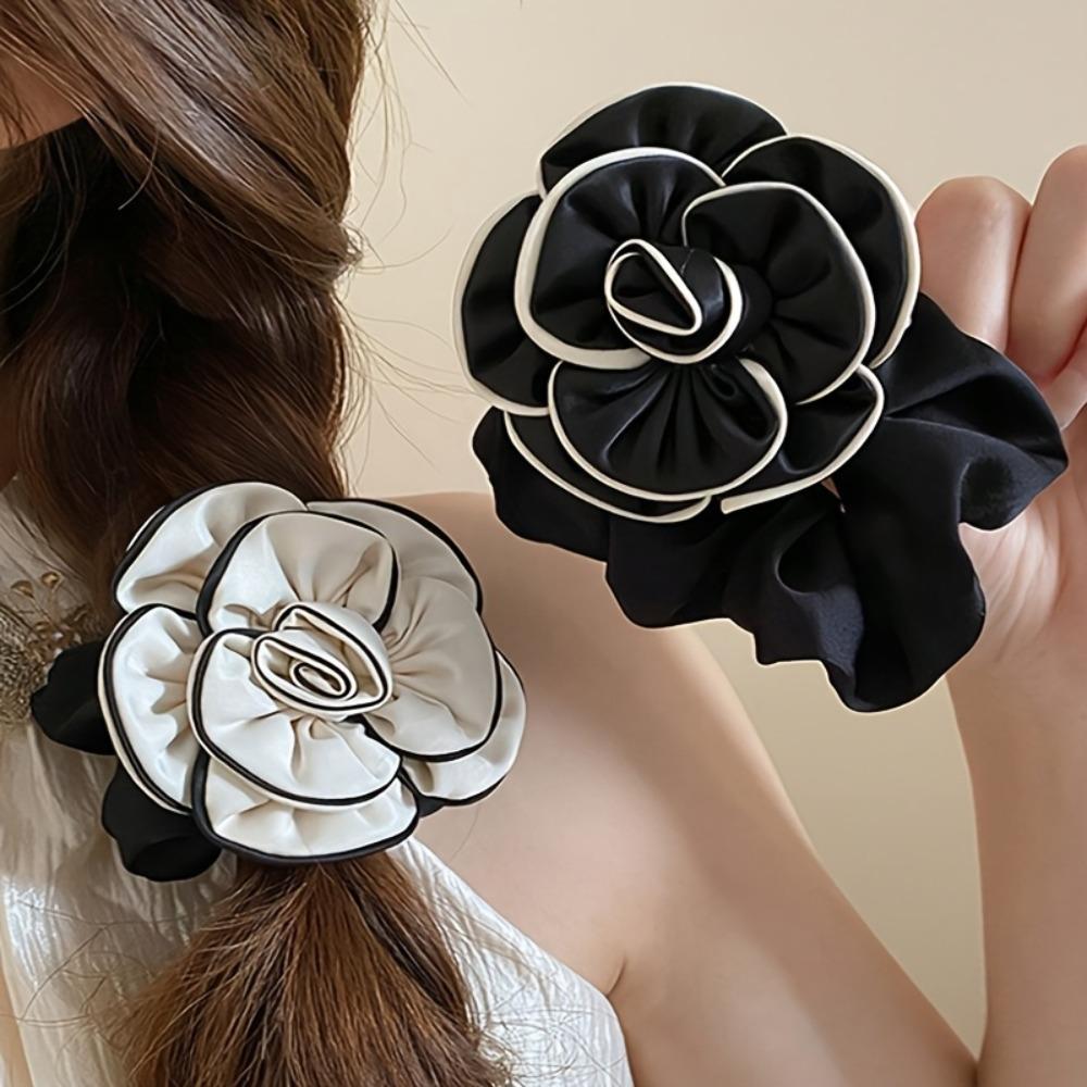 Elegante Damen-Haarbänder, Schöne Blumen-Haarbänder, Perfekte Mode-Haaraccessoires, Hochelastische Pferdeschwanz-Haarwerkzeuge