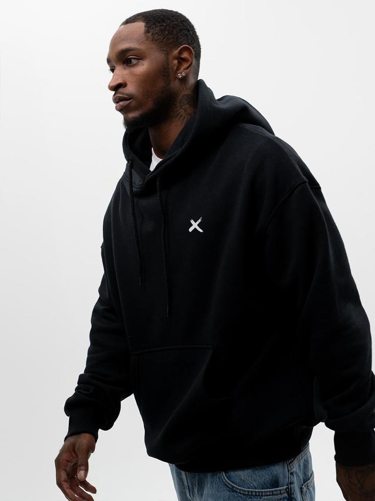 Men's Oversized Hoodie Black Point X Dragon L