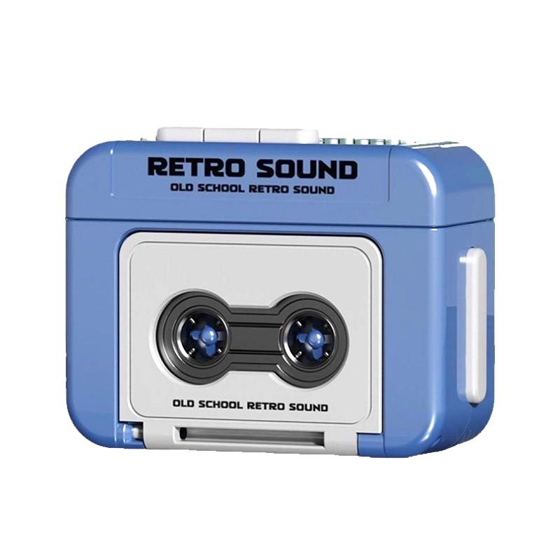 

Retro Recorder Mini Music Box Funny Cassette Tape Music Player Couple Friends Gift Schoolbag Small Pendant Portable Fun Keychain