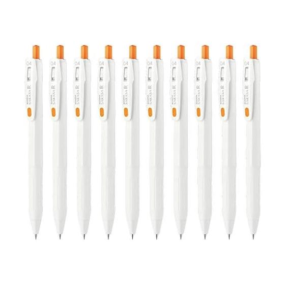 Zebra Gel Ballpoint Pen Sarasa R 0.4mm Orange 10 pieces B-JJS29-R1-OR